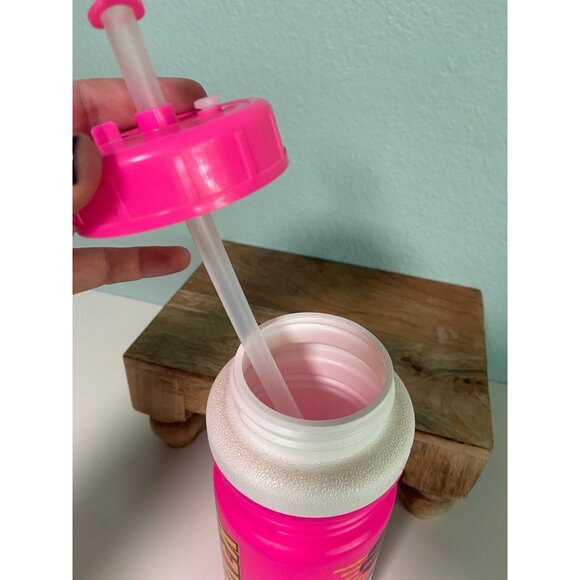 Vintage Pepsi Plastic Stinker Hot Pink Animal Tumbler with Lid and Straw‎ - Picture 10 of 12